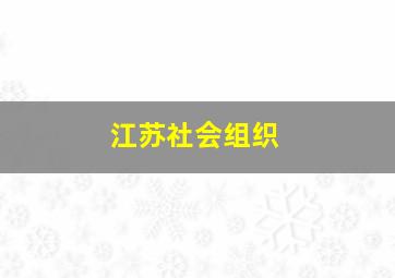 江苏社会组织