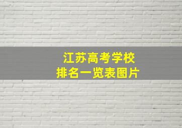 江苏高考学校排名一览表图片