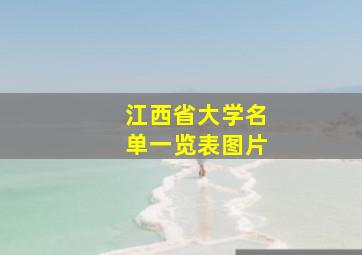 江西省大学名单一览表图片