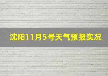 沈阳11月5号天气预报实况