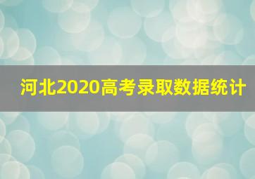 河北2020高考录取数据统计