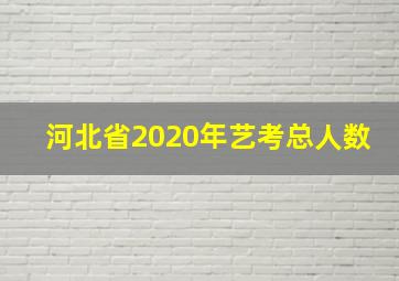 河北省2020年艺考总人数