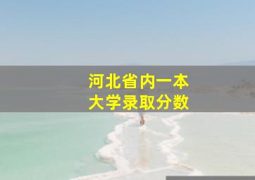 河北省内一本大学录取分数