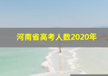 河南省高考人数2020年