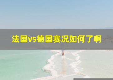 法国vs德国赛况如何了啊