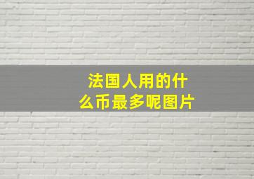 法国人用的什么币最多呢图片