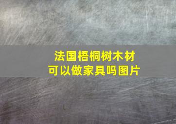 法国梧桐树木材可以做家具吗图片