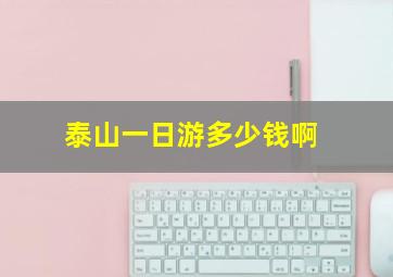 泰山一日游多少钱啊