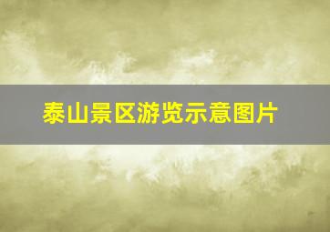 泰山景区游览示意图片