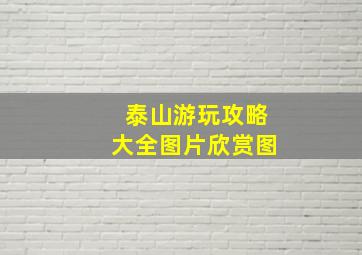 泰山游玩攻略大全图片欣赏图