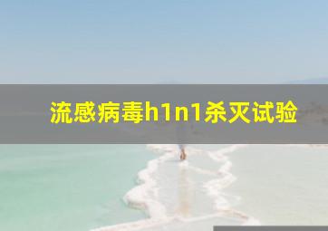 流感病毒h1n1杀灭试验