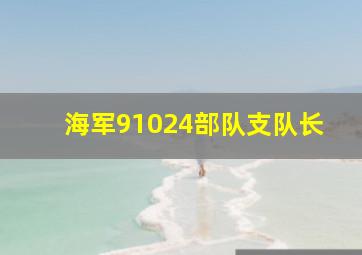 海军91024部队支队长