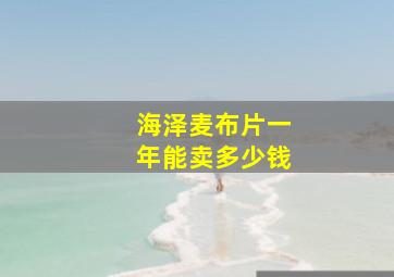 海泽麦布片一年能卖多少钱