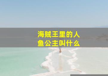 海贼王里的人鱼公主叫什么