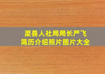 渠县人社局局长严飞简历介绍照片图片大全