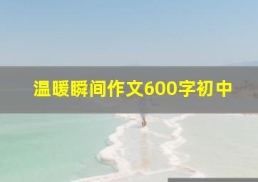 温暖瞬间作文600字初中