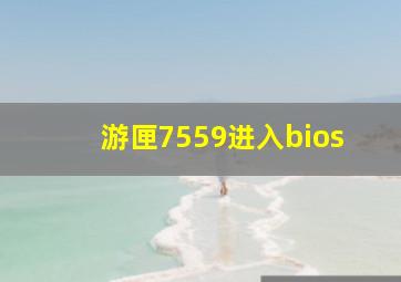 游匣7559进入bios