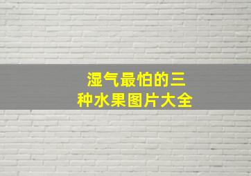 湿气最怕的三种水果图片大全