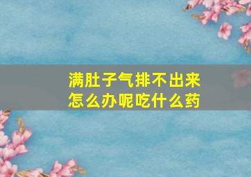 满肚子气排不出来怎么办呢吃什么药