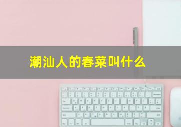 潮汕人的春菜叫什么