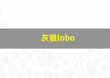 灰狼lobo