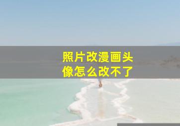 照片改漫画头像怎么改不了