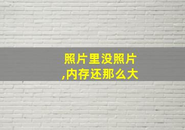 照片里没照片,内存还那么大