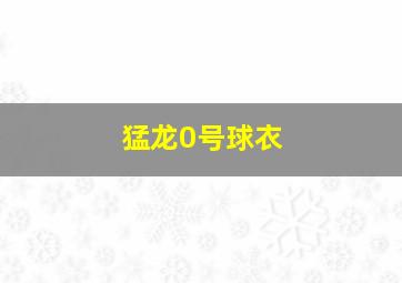 猛龙0号球衣