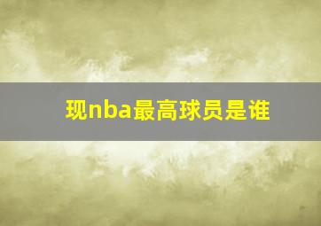 现nba最高球员是谁