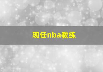 现任nba教练