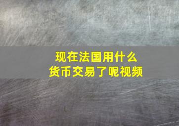 现在法国用什么货币交易了呢视频