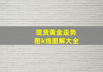 现货黄金走势图k线图解大全