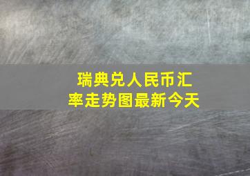 瑞典兑人民币汇率走势图最新今天