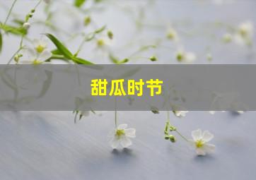 甜瓜时节