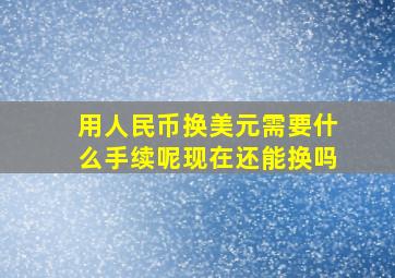 用人民币换美元需要什么手续呢现在还能换吗