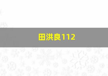 田洪良112