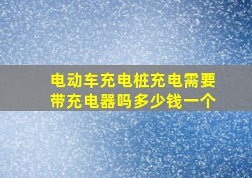 电动车充电桩充电需要带充电器吗多少钱一个