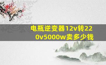 电瓶逆变器12v转220v5000w卖多少钱