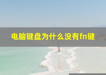 电脑键盘为什么没有fn键