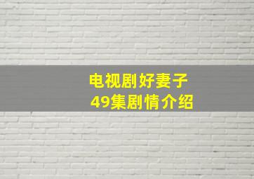 电视剧好妻子49集剧情介绍