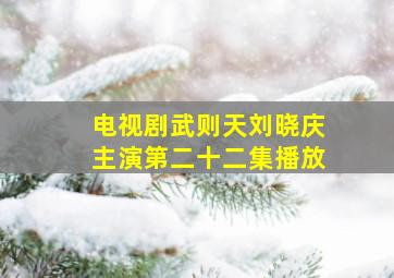 电视剧武则天刘晓庆主演第二十二集播放