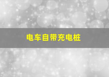 电车自带充电桩