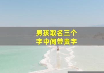 男孩取名三个字中间带贵字