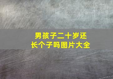 男孩子二十岁还长个子吗图片大全