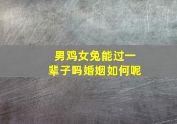 男鸡女兔能过一辈子吗婚姻如何呢