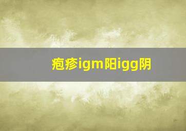 疱疹igm阳igg阴