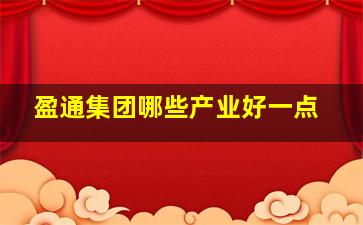 盈通集团哪些产业好一点