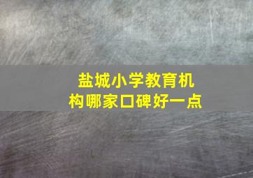 盐城小学教育机构哪家口碑好一点