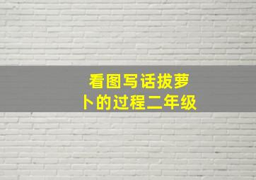 看图写话拔萝卜的过程二年级