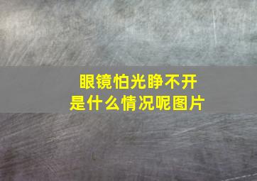 眼镜怕光睁不开是什么情况呢图片